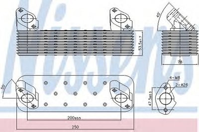 Radiator ulei termoflot MAN LION S STAR NISSENS 90