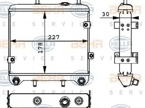 Radiator ulei termoflot MERCEDES-BENZ ATEGO 2 HELLA 8MO376725461