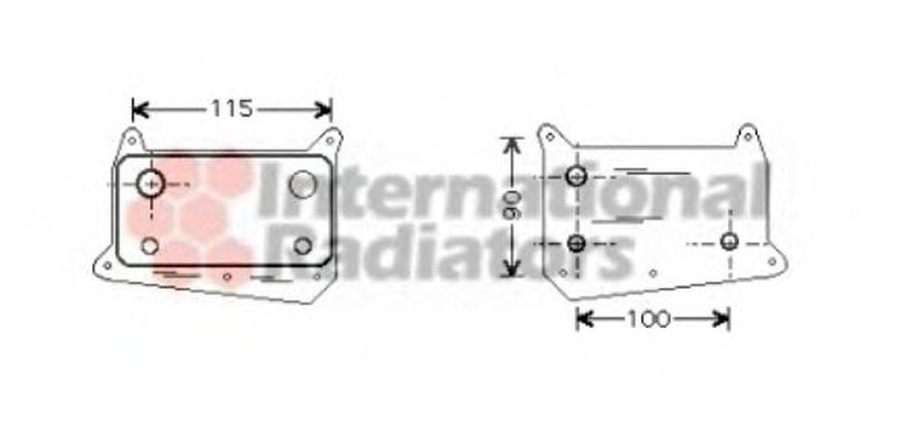 Radiator ulei termoflot MERCEDES-BENZ C-CLASS W203 VAN WEZEL 30003318