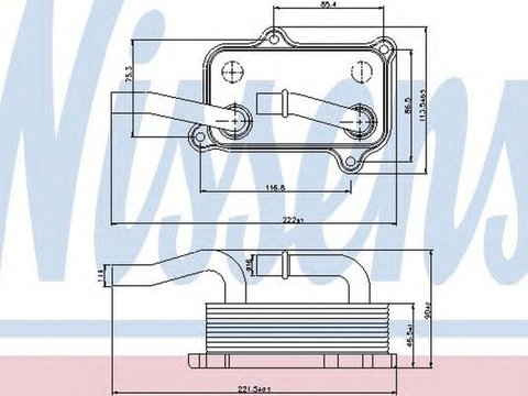 Radiator ulei termoflot MERCEDES-BENZ SLK R170 NISSENS 90599