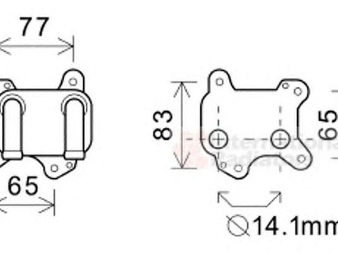 Radiator ulei termoflot OPEL COMBO Tour VAN WEZEL 37003581