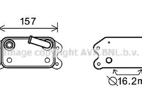 Radiator ulei termoflot VOLVO C30 AVA VO3168