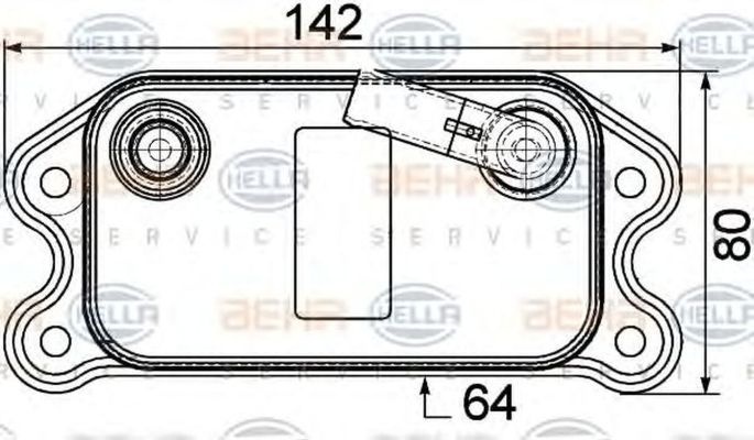 Radiator ulei termoflot VOLVO V50 MW HELLA 8MO376747141