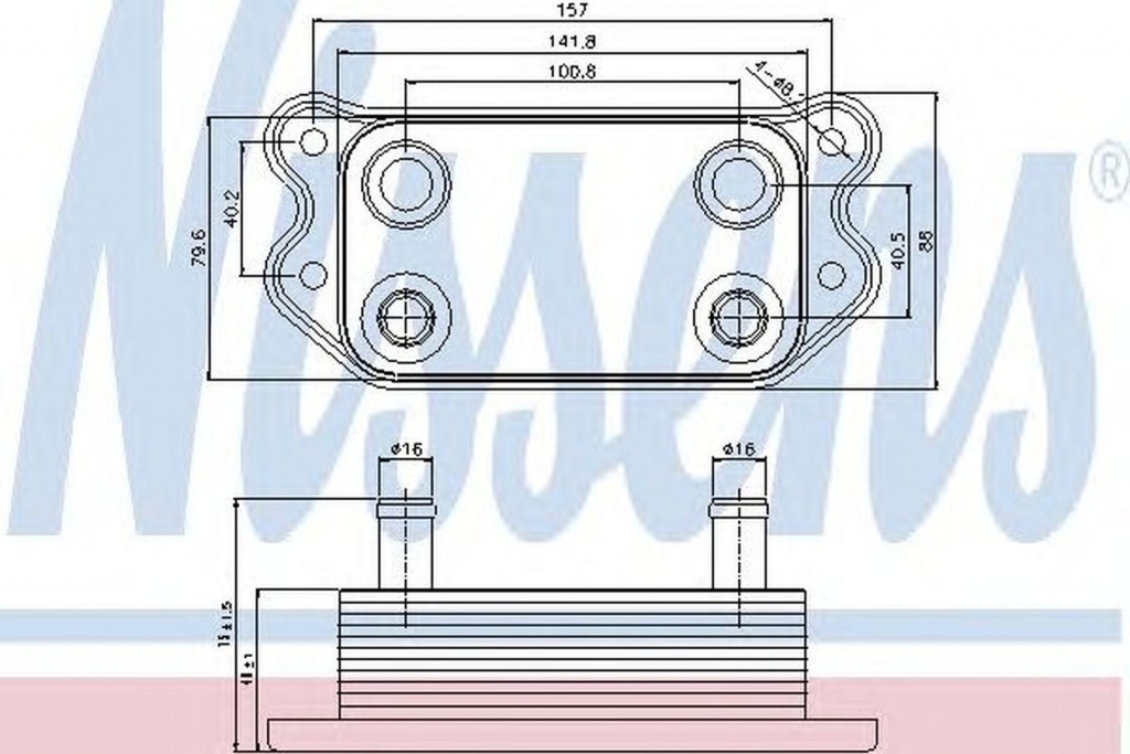 Radiator ulei termoflot VOLVO V50 MW NISSENS 90676