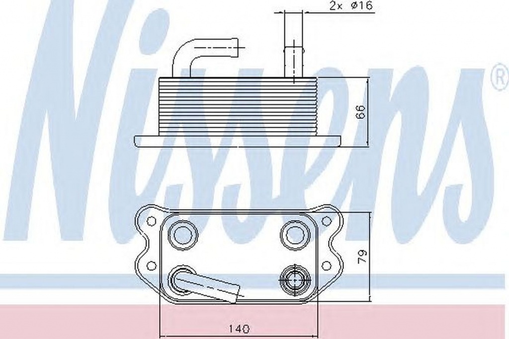 Radiator ulei termoflot VOLVO V50 MW NISSENS 90738