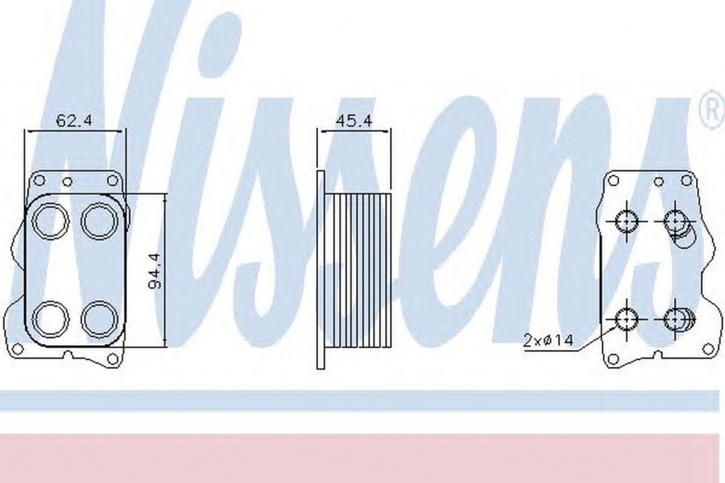 Radiator ulei termoflot VOLVO V50 MW NISSENS 90740