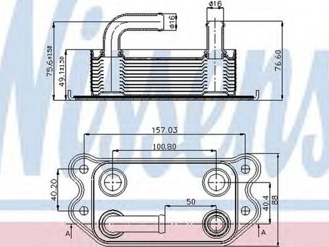 Radiator ulei termoflot VOLVO V60 NISSENS 90714