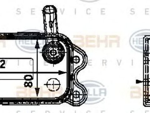 Radiator ulei termoflot VOLVO XC70 CROSS COUNTRY HELLA 8MO 376 726-151