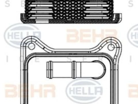 Radiator ulei termoflot VW TOURAN 1T3 HELLA 8MO376701454