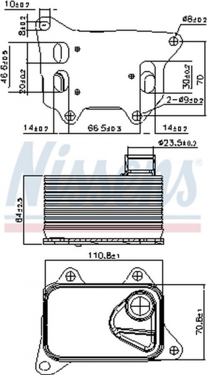 Radiator ulei termoflot VW TOURAN 5T1 NISSENS 90914