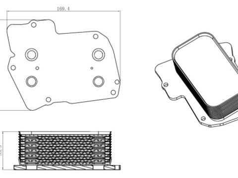 Radiator ulei, ulei motor (31826 NRF) CHRYSLER