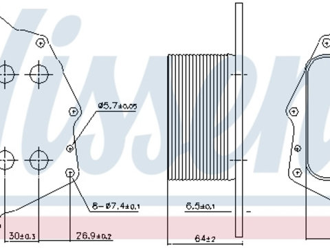 Radiator ulei ulei motor 90962 NISSENS pentru Bmw I8 Bmw Seria 2 Bmw X1 Bmw X2