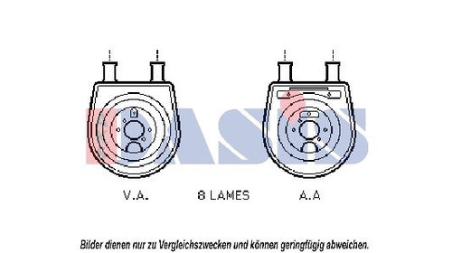 Radiator ulei, ulei motor AKS DASIS 5660