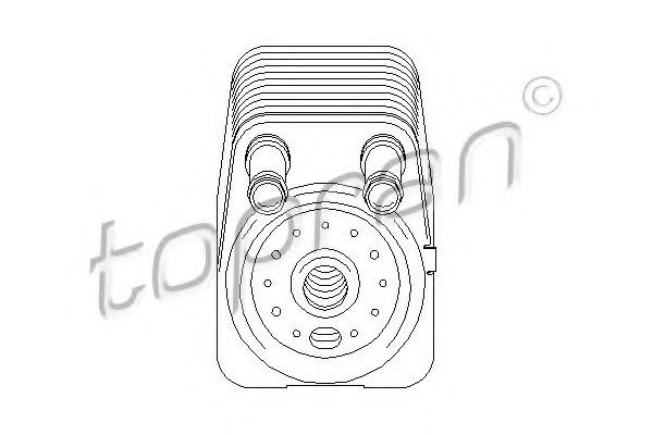 Radiator ulei, ulei motor AUDI A4 (8E2, B6) (2000 - 2004) TOPRAN 112 203