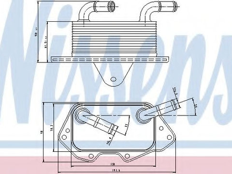Radiator ulei, ulei motor AUDI A6 Avant (4F5, C6) (2005 - 2011) NISSENS 90662 piesa NOUA