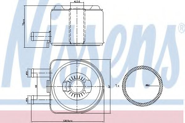 Radiator ulei, ulei motor CITROËN C5 I Estate (DE_) (2001 - 2004) NISSENS 90603