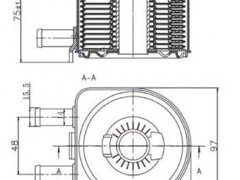 Radiator ulei, ulei motor CITROEN XANTIA (X2) (1998 - 2003) NRF 31735 piesa NOUA