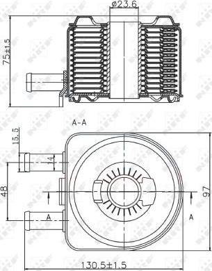 Radiator ulei ulei motor FIAT DUCATO bus 244 Z NRF