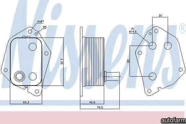 Radiator ulei, ulei motor HYUNDAI ACCENT III limuzina (MC) NISSENS 90721
