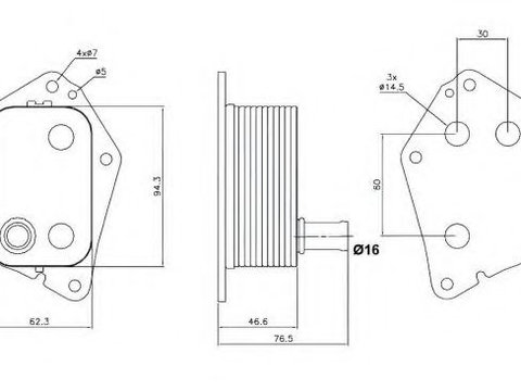 Radiator ulei, ulei motor HYUNDAI ACCENT III limuzina (MC) (2005 - 2010) NRF 31159