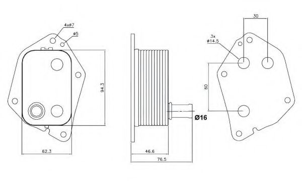 Radiator ulei, ulei motor HYUNDAI ACCENT IV limuzina (RB) (2010 - 2016) NRF 31159 piesa NOUA