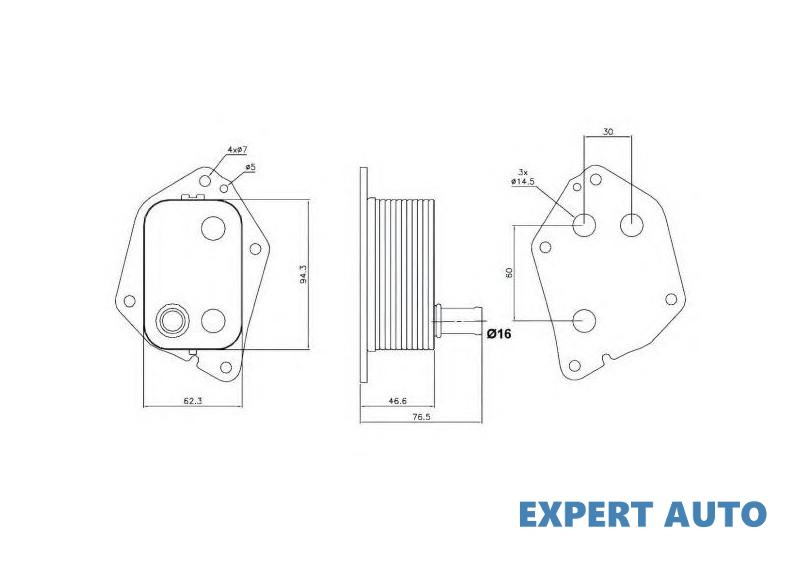 Radiator ulei, ulei motor Kia SOUL II (PS) 2014-2016 #3 264102A300