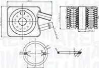 Radiator ulei, ulei motor Magneti Marelli 350300003200