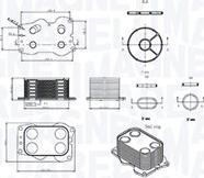 Radiator ulei, ulei motor Magneti Marelli 350300000900