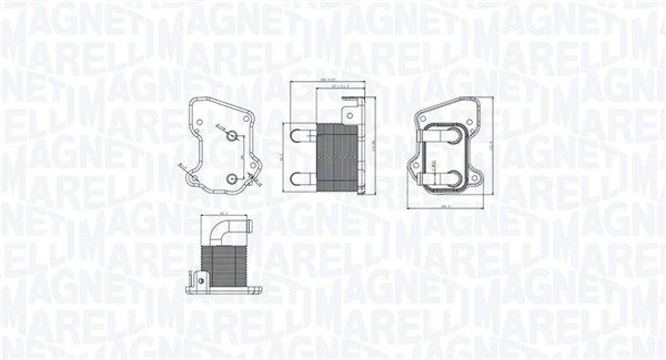 Radiator ulei, ulei motor MAGNETI MARELLI 35030000