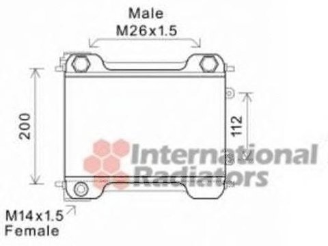 Radiator ulei, ulei motor MERCEDES-BENZ G-CLASS (W463), MERCEDES-BENZ G-CLASS Cabrio (W463) - VAN WEZEL 30003537