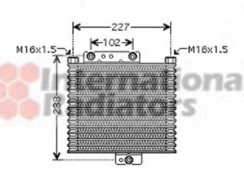 Radiator ulei, ulei motor MITSUBISHI GALLOPER (JK-01), HYUNDAI GALLOPER II (JK-01) - VAN WEZEL 82003151