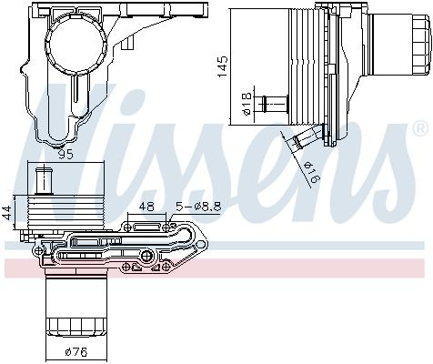 Radiator ulei, ulei motor NISSENS 91329