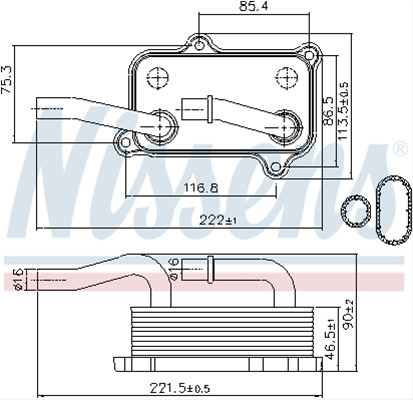 Radiator Ulei, Ulei Motor Nissens Mercedes-Benz 90599