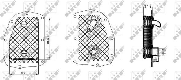 Radiator ulei. ulei motor Oil cooler MERCEDES C W202 E W210 G W463 S W140 SL R129 SSANGYONG REXTON - REXTON II RODIUS I 2. MERCEDES-BENZ G-CLASS (W463), Сabrioletă, 09.1989 - NRF 31352