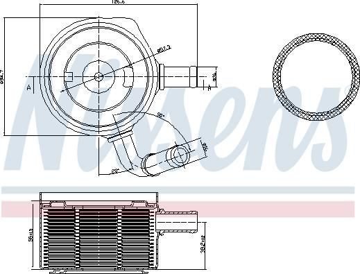 Radiator ulei. ulei motor Oil cooler with easy fit