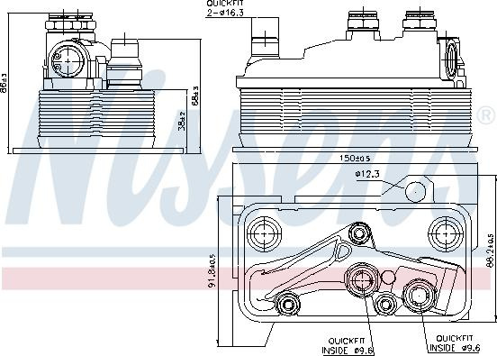 Radiator ulei. ulei motor Oil radiator MERCEDES AMG GT C190 C A205 C C205 C T-MODEL S205 C W205 E A238 E ALL-TERRAIN S213 MERCEDES-BENZ E-CLASS (A238), Сabrioletă, 06.2017 - Nissens 90859