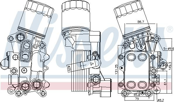 Radiator ulei. ulei motor Oil radiator with oil fi