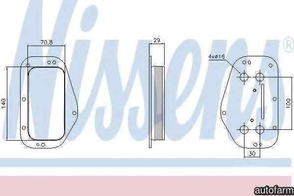 Radiator ulei ulei motor OPEL ASTRA J limuzina Producator NISSENS 90741