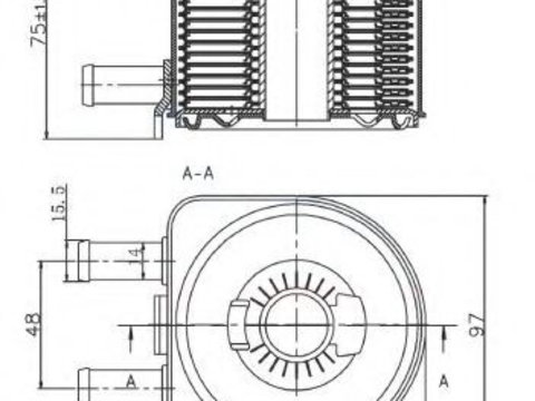 Radiator ulei, ulei motor PEUGEOT 206 SW (2E/K) (2002 - 2020) NRF 31735