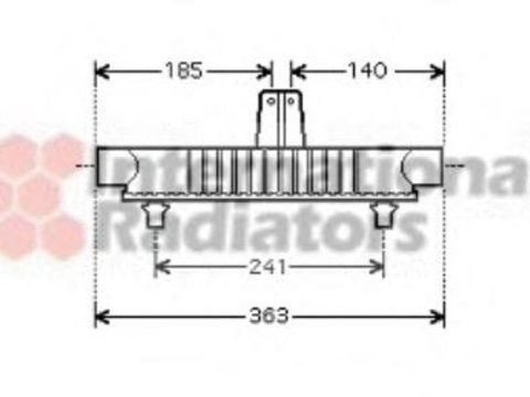 Radiator ulei, ulei motor PEUGEOT 406 limuzina (8B), PEUGEOT 406 Estate (8E/F), PEUGEOT 406 cupe (8C) - VAN WEZEL 40003283