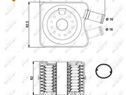 Radiator ulei, ulei motor Subaru LEGACY Mk III (BE, BH) 1998-2003 #3 028117021B