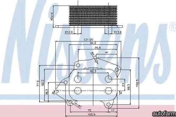 Radiator ulei ulei motor VOLVO S80 II AS NISSENS 90670
