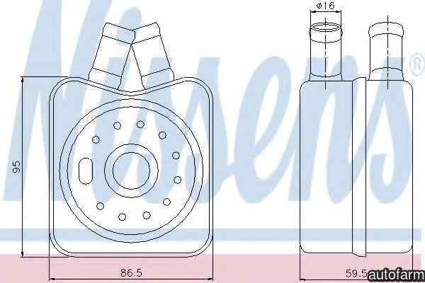 Radiator ulei ulei motor VW BORA combi 1J6 NISSENS