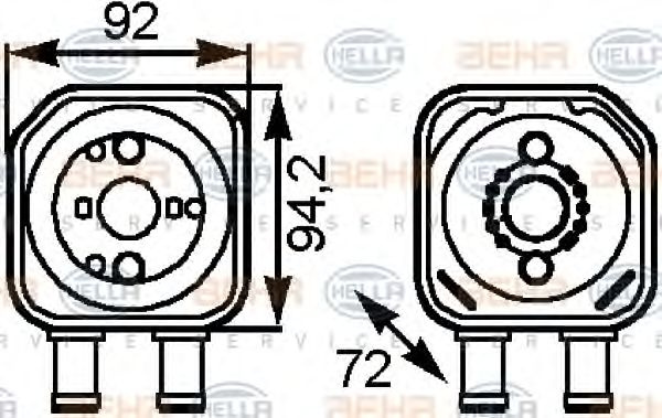 Radiator ulei VOLKSWAGEN PASSAT (3A2, 35I) - Cod intern: W20091276 - LIVRARE DIN STOC in 24 ore!!!