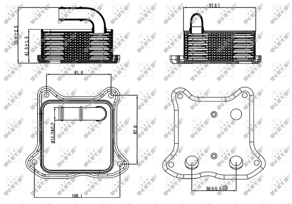 Radiator ulei # Vw Vento 2010 2011 2012 2013 2014 2015 2016 2017 2018 2019 2020 2021 2022 2023 2024 2025 # 31260 # NRF