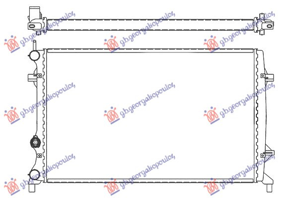 Radiator1.6-2.0-2.5fsim/a+/-ac/(65x41.6) (koyo) dr