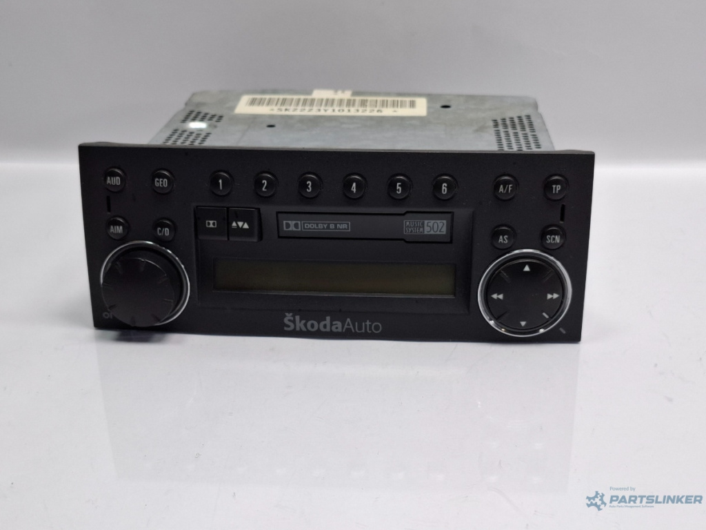 Radio casetofon SKODA FABIA Saloon 6Y3 1999 - 2007 TDI ATD, AXR 6Y0035161