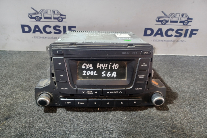 Radio cd 10R-059418 Hyundai i10 2 [facelift] [2016 - 2019] Hatchback 1.0 MT (68 hp)