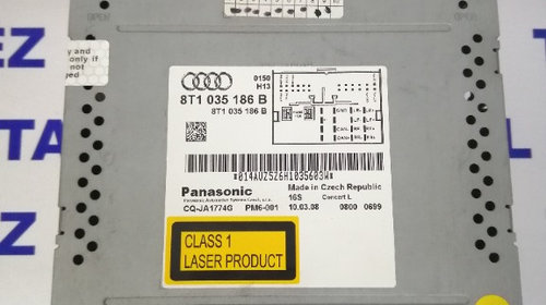 Radio cd Audi A4 (8K2, B8) cod 8T1035186