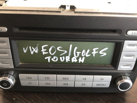Radio cd, cod 1K0035195D, Vw Eos / Golf 5 / Touran